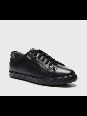 Frankie4 Nat II Men’s Black Leather Lace-Up Sneaker 11